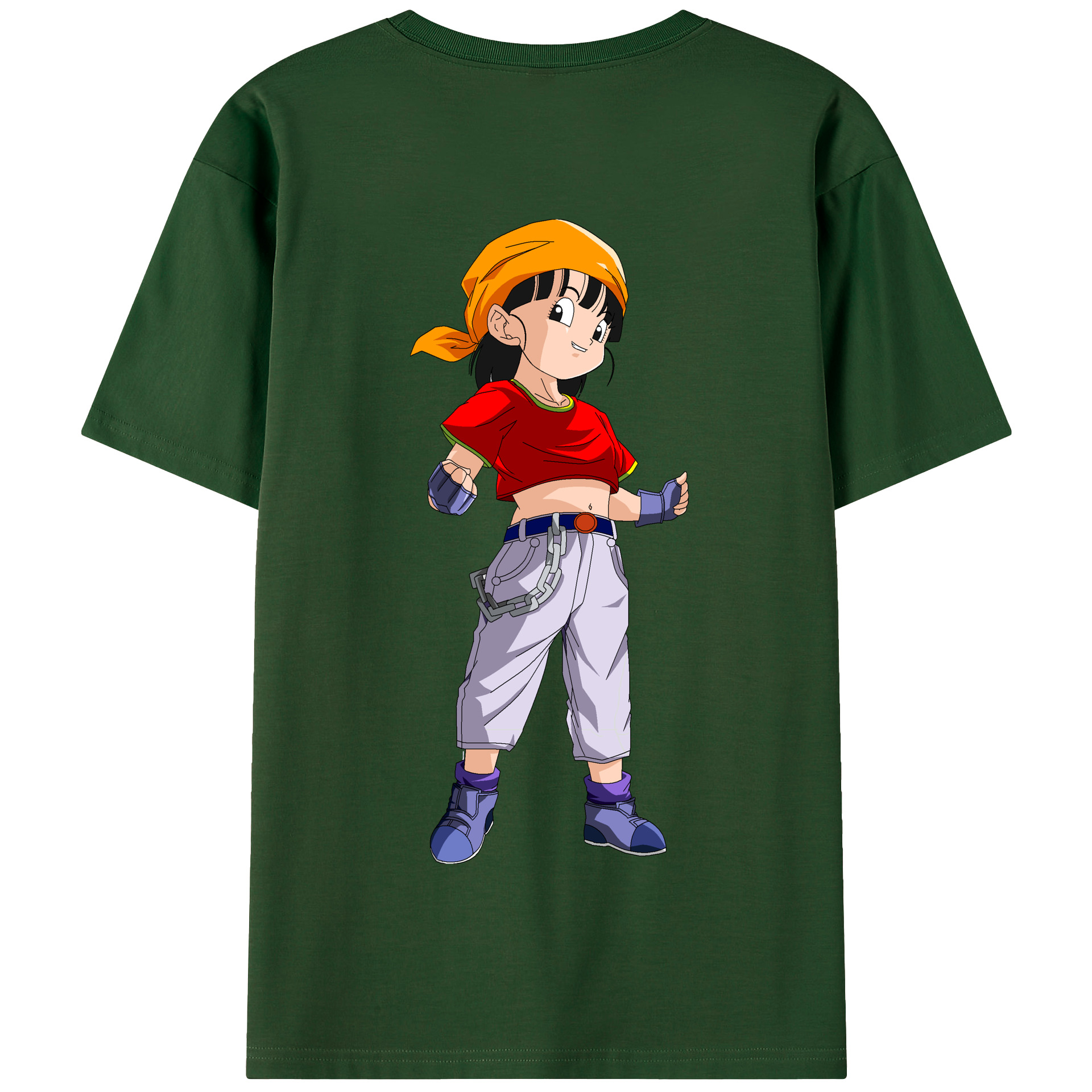 （画像用） ドラゴンボール パン DRAGON BALL Pan 綿100％半袖Tシャツ（背面プリント）